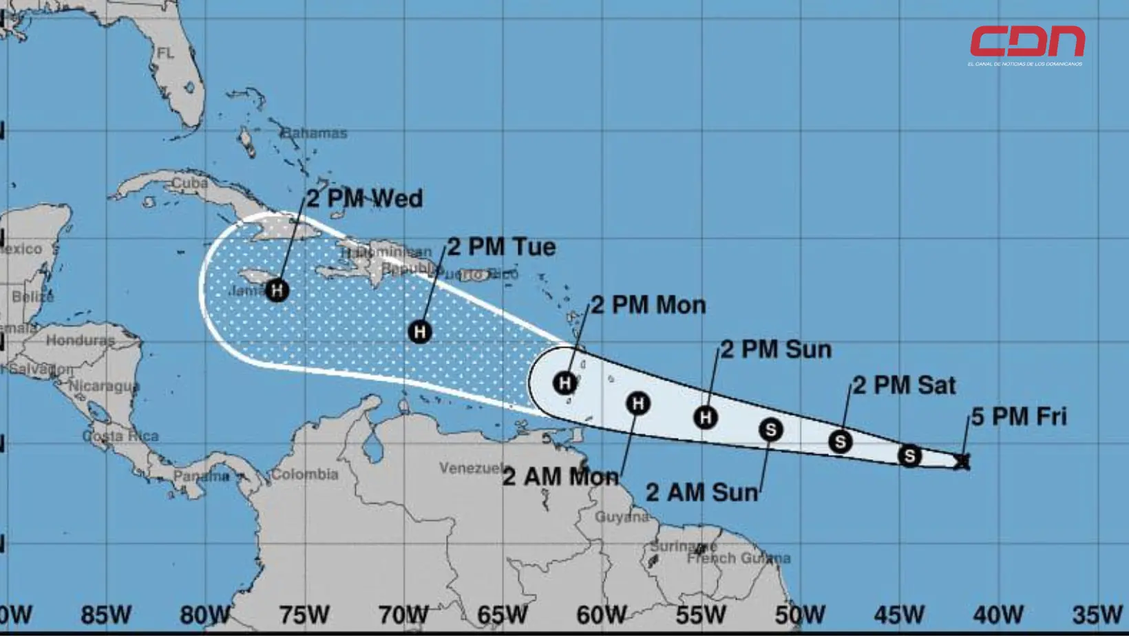 Se forma depresión tropical #2; amenaza con convertirse en huracán