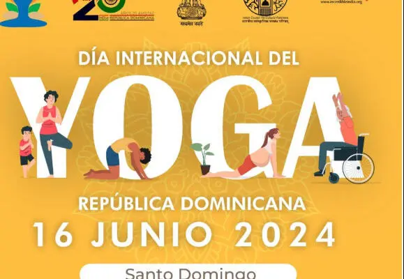Celebración del Día Internacional del Yoga 2024 en República Dominicana. (foto, fuente externa)