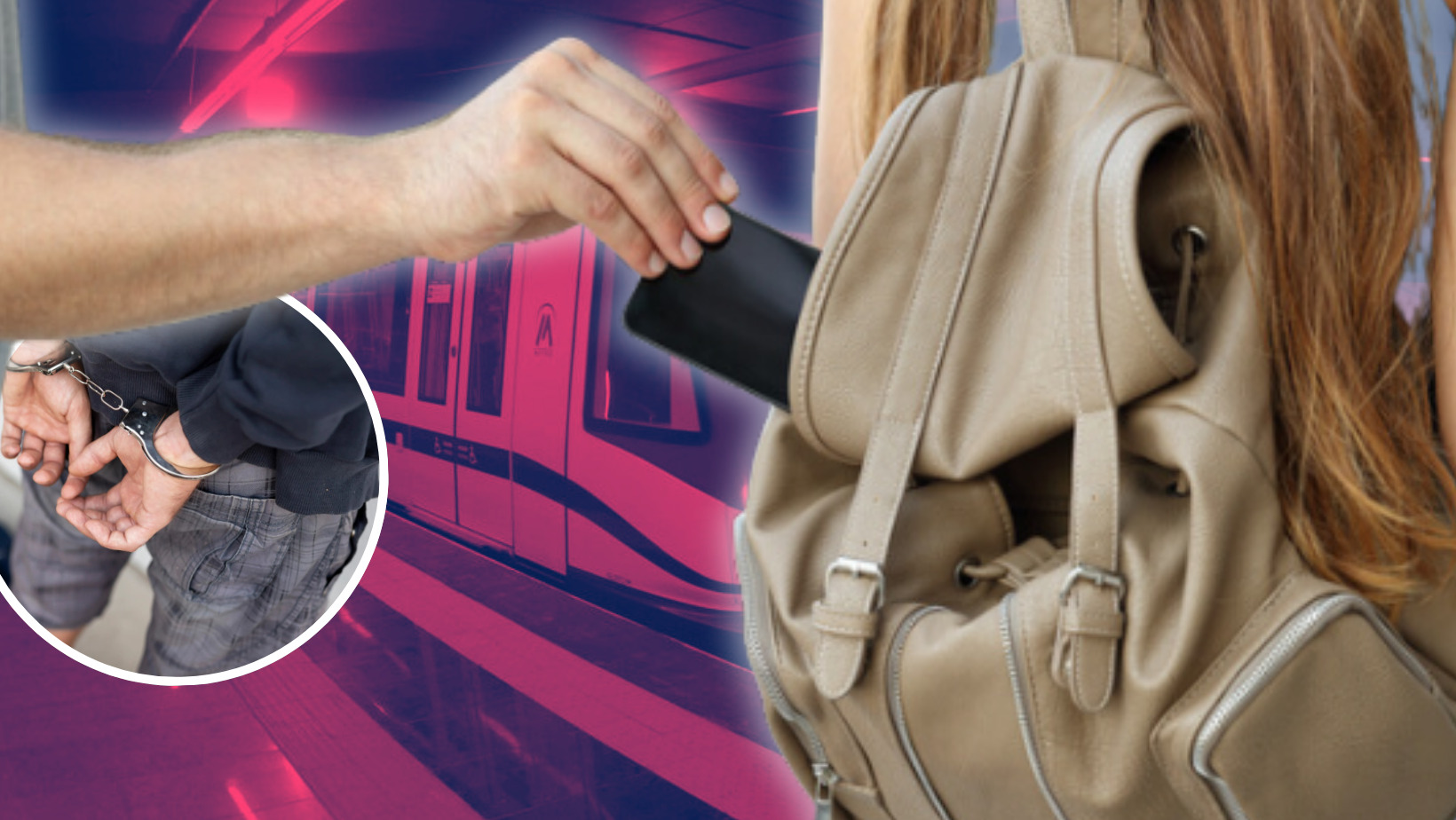 Apresan hombre por robo de celulares en el Metro de SD