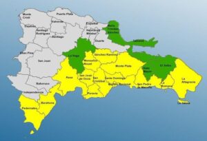 COE aumenta a 18 provincias en alerta por vaguada