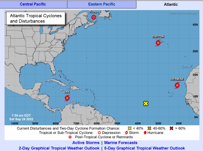 Nueva tormenta tropical Ian se intensifica, incidirá en República Dominicana con aguaceros