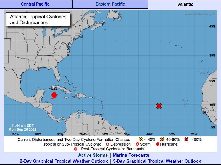 Amenazas de huracán Ian se amplían a Florida mientras avanza a Cuba