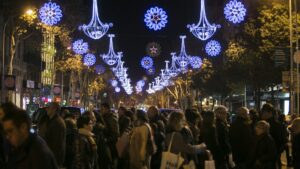 Menos horas de luces navideñas en España para ahorrar energía