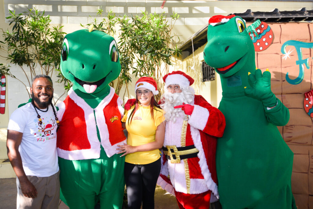 Dino Cookies celebrates Christmas bringing joy to more than 300 children