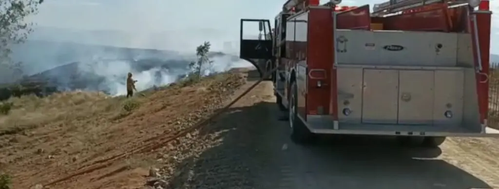 Se registra incendio forestal  en muro fronterizo Dajabón