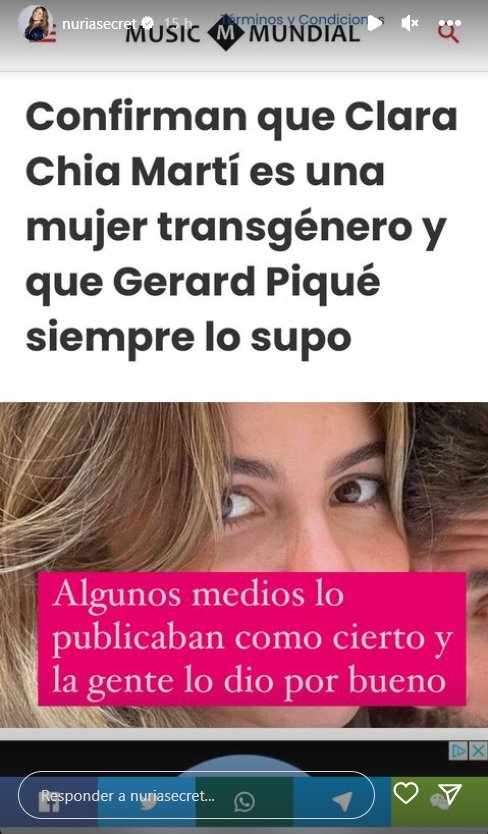 Desmienten los fuertes rumores que afirman que Clara Chía es trans