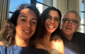Robert De Niro junto a su hija Drena y su nieto Leandro (Instagram)