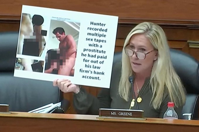 Congresista de EEUU muestra fotos explícitas de Hunter Biden