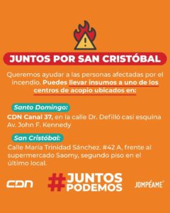 CDN 37 y Jompéame llevarán donaciones a comunidades de San Cristóbal