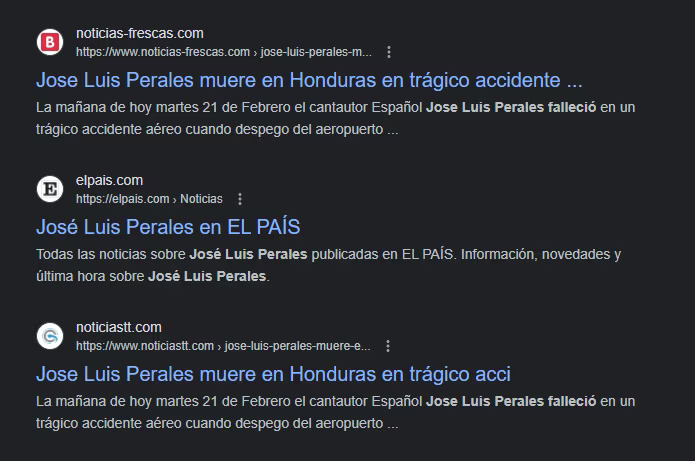 ¿Quién "mató" a José Luis Perales? así surgió el rumor de su falsa muerte