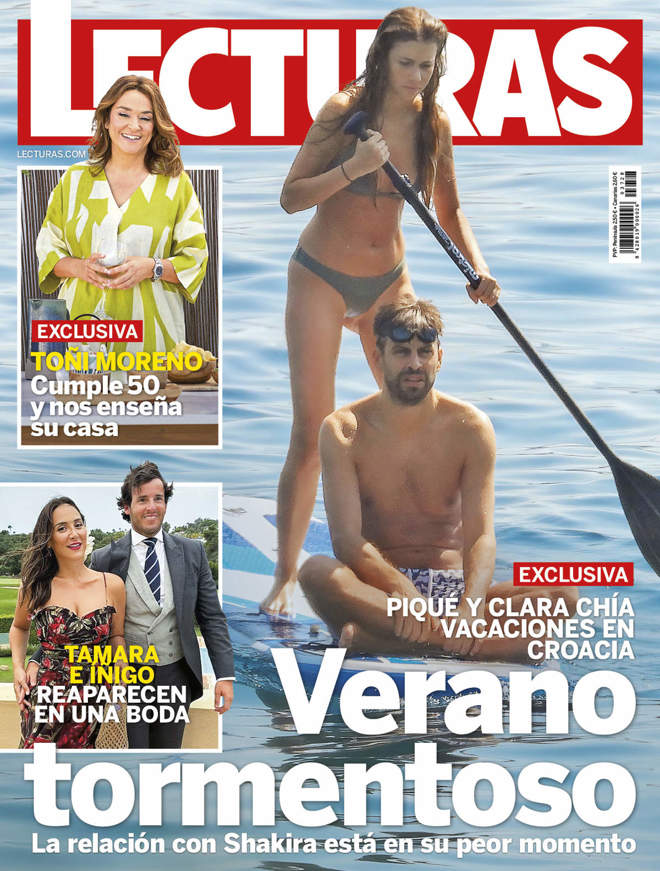 Clara Chía deslumbra en bikini de vacaciones con Piqué