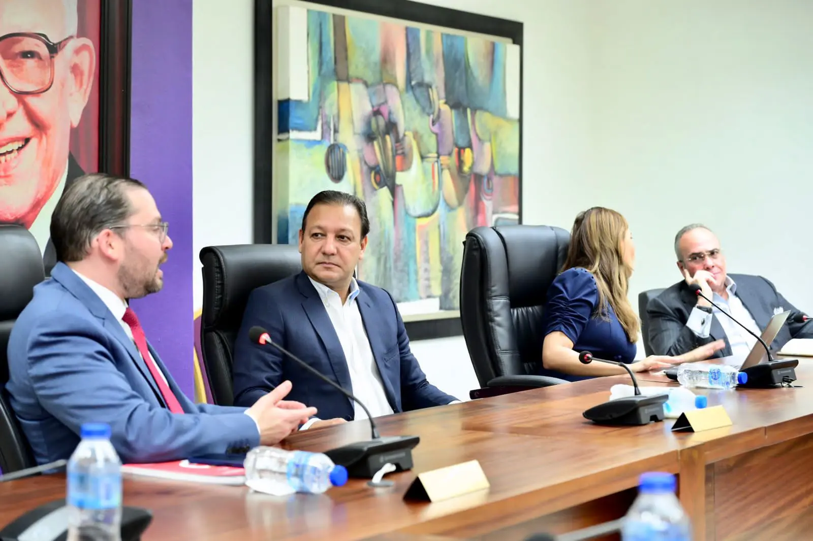 Sol Disla Asociación de Jóvenes Empresarios (ANJE) visita a Abel Martínez