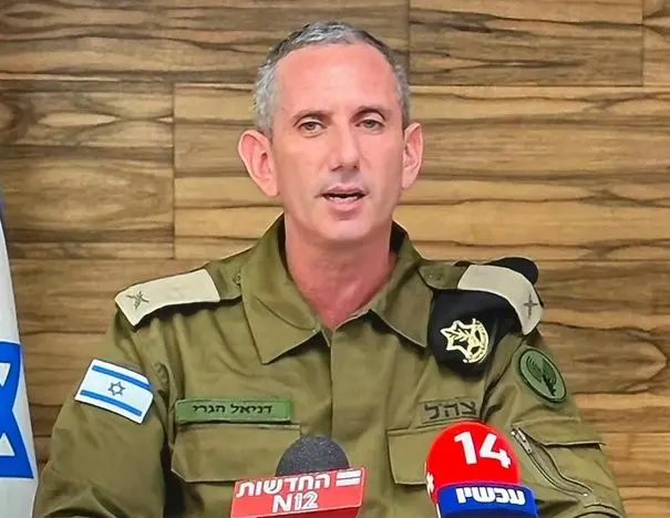 Daniel Hagari, portavoz del Ejército israelí,