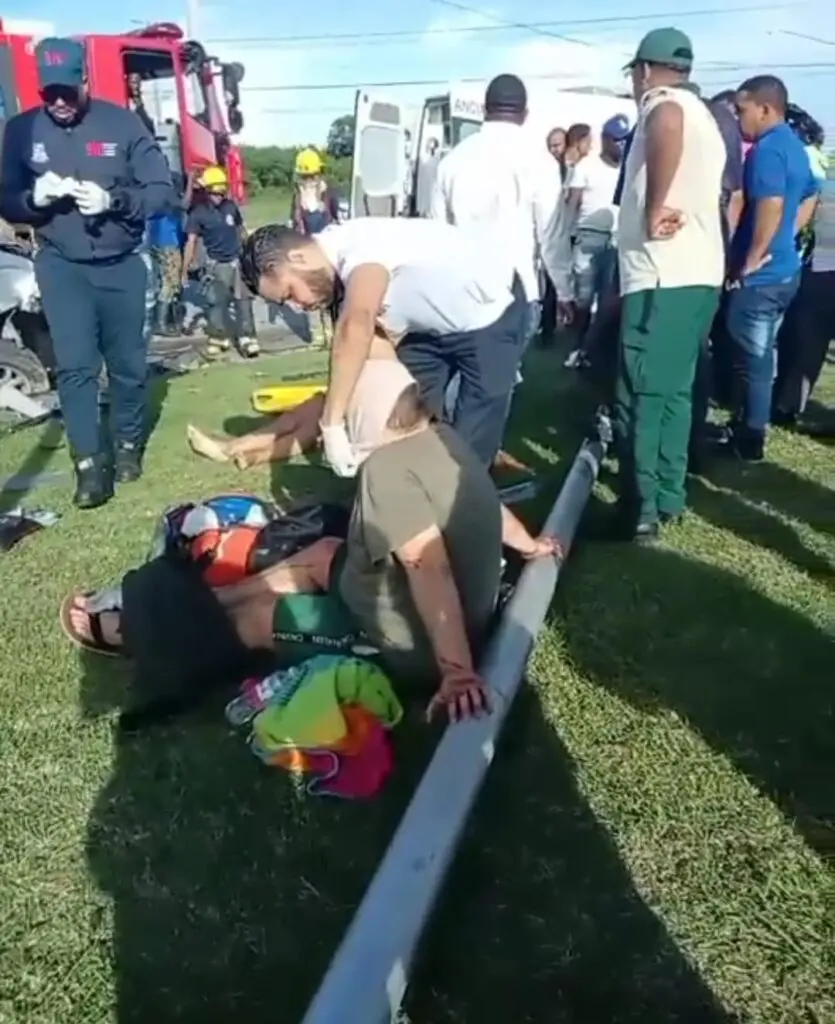 Accidente en Bávaro deja un fallecido y varios heridos