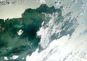 Así se ve República Dominicana desde la Estación Espacial Internacional