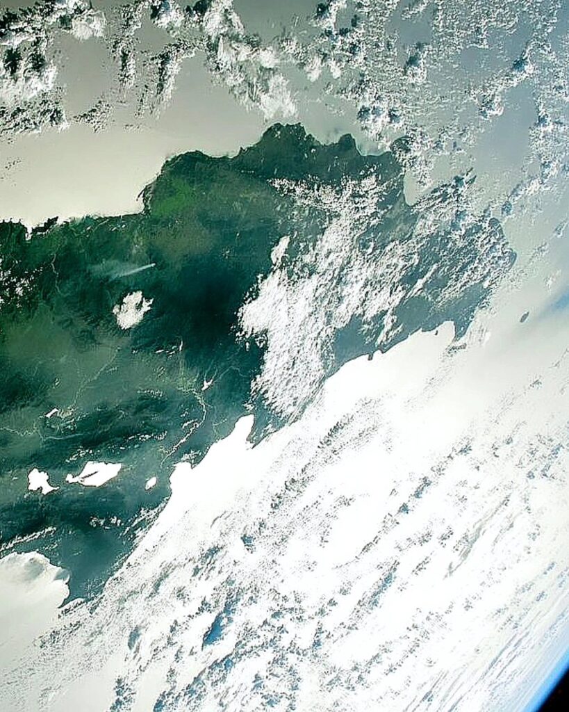 Así se ve República Dominicana desde la Estación Espacial Internacional