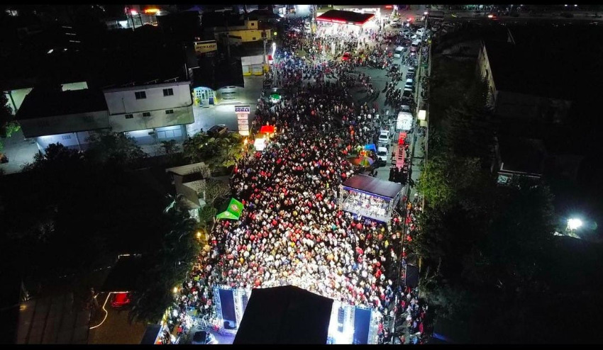 Vista de concierto en Sosua, desde el aire