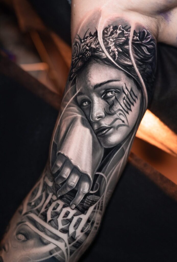 Tatuaje realizado por el artista
