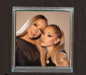 Ariana Grande junto a Mariah Carey