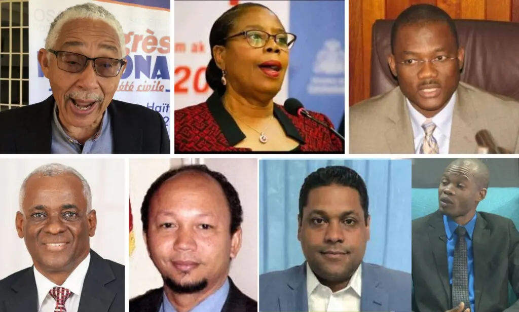 Miembros del consejo de transición de Haití