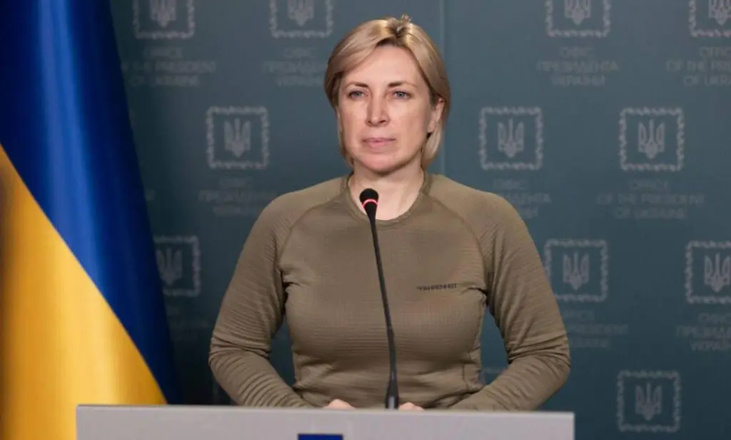 Viceministra ucraniana Irina Vereshchuk