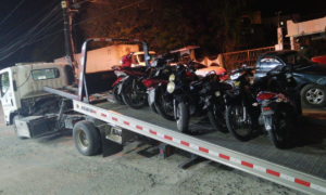 DIGESETT retiene más de un centenar de motos en Puerto Plata