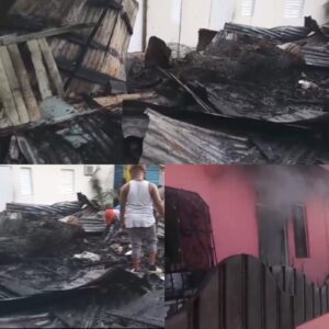 Un incendio destruyó cuatro casas situadas en el sector Bello Costero