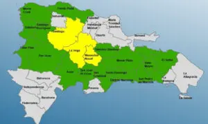 Mapa de Santo Domingo (vía COE)