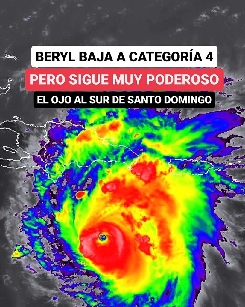 Huracán Beryl, trayectoria en tiempo real EN VIVO: por dónde pasará