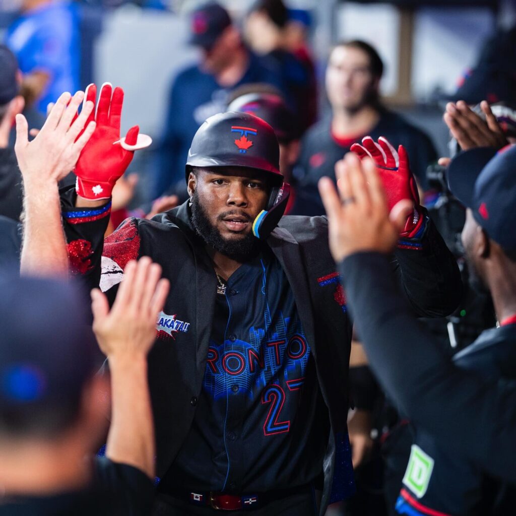 Vladimir Guerrero Jr. flirts with the cycle and equals these records