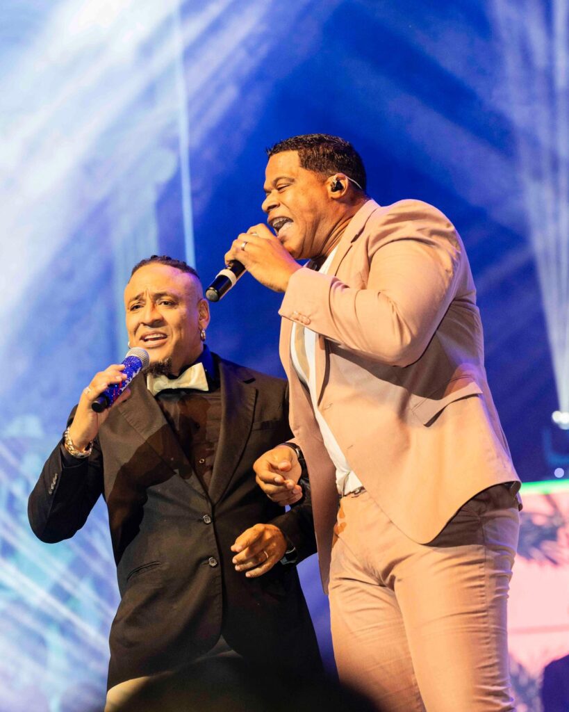 Krisspy performs at the Gran Teatro del Cibao