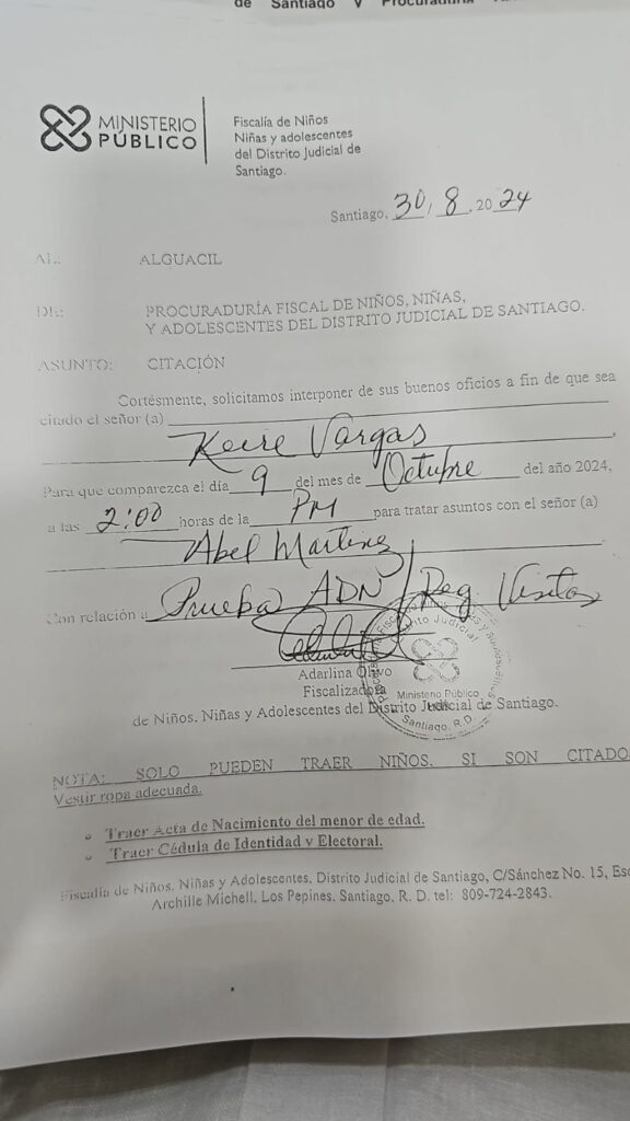 Caso de denuncia de paternidad contra Abel Martínez tiene un tercer actor