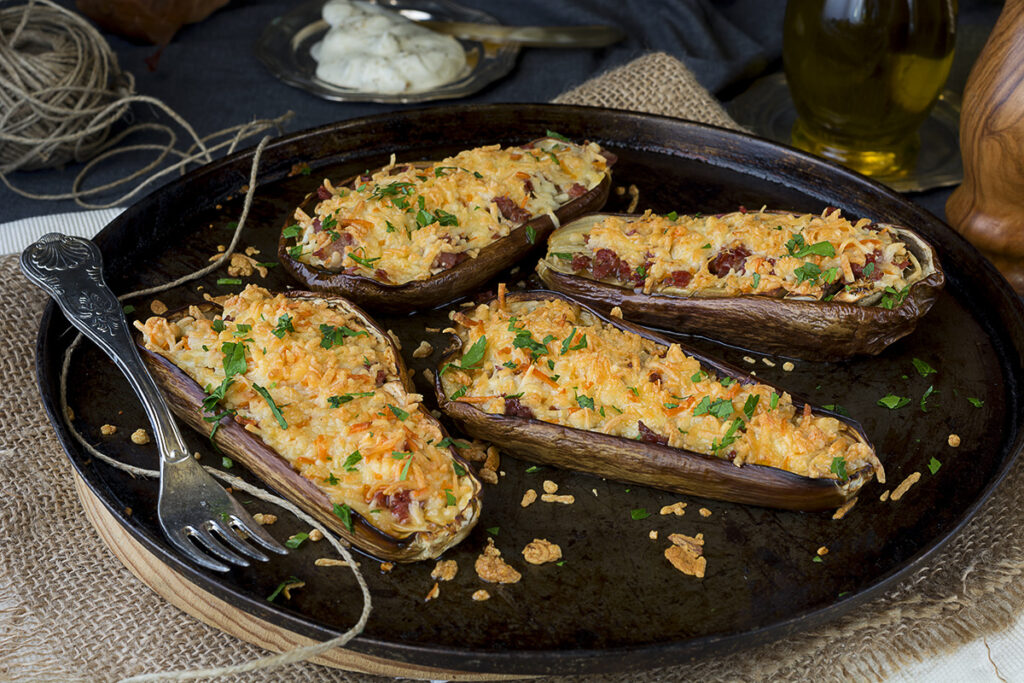 Berenjenas gratinadas al horno