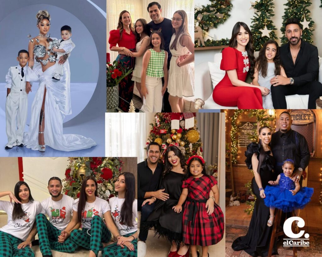 las celebridades dominicanas comparten sus fotos familiares de Navidad