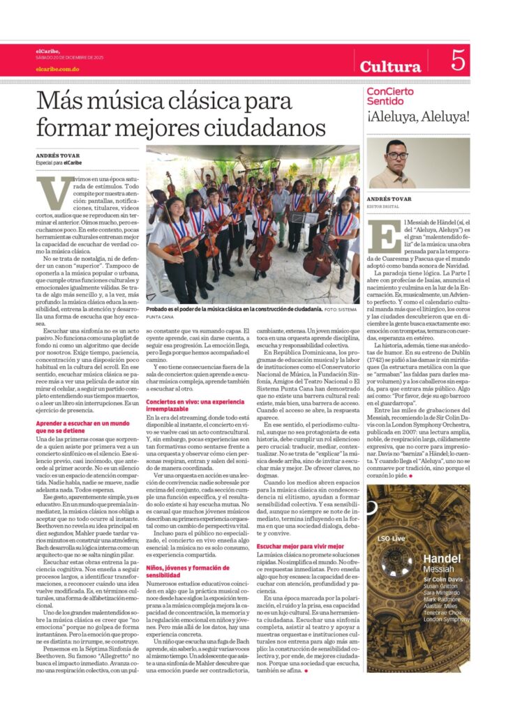 Este artículo forma parte de nuestro Suplemento Cultural de ete 20 de diciembre. Disfrútalo completo acá