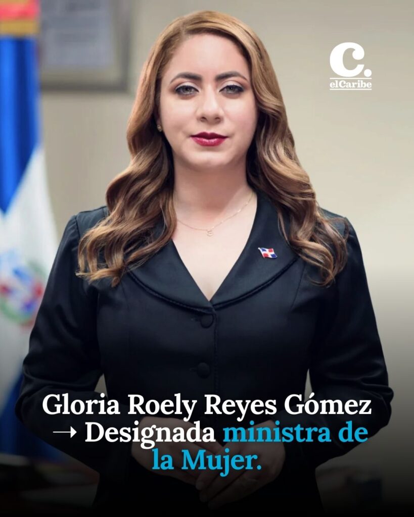Gloria Roely Reyes Gómez como ministra de la Mujer