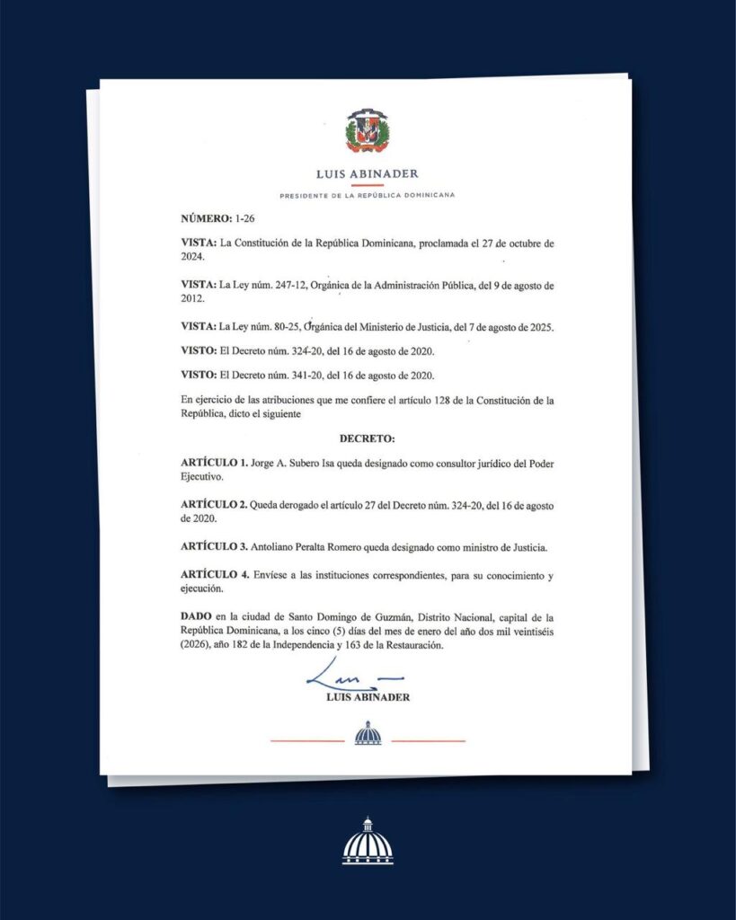 Decreto de Luis Abinader