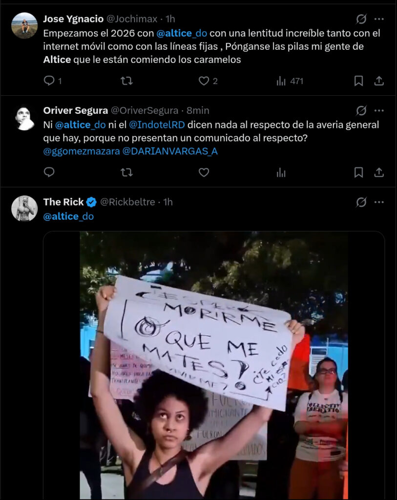 Fallas en Altice