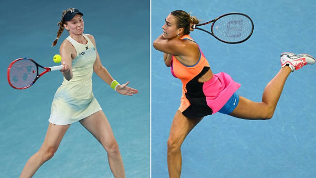 Rybakina (izq) y Sabalenka (der): las dos actuales dominantes del circuito femenino