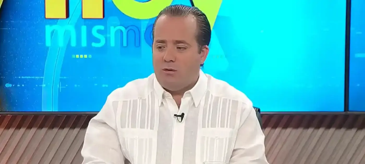 José Ignacio Paliza durante entrevista sobre cambios en el gobierno dominicano