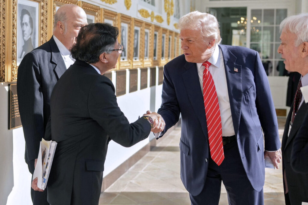 Trump y Petro durante reunión en la Casa Blanca