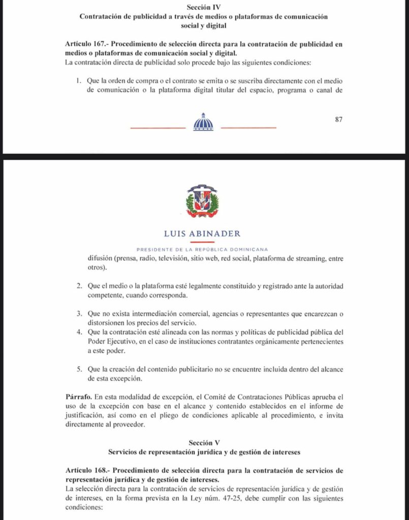 Publicidad estatal deberá contratarse directo con los medios