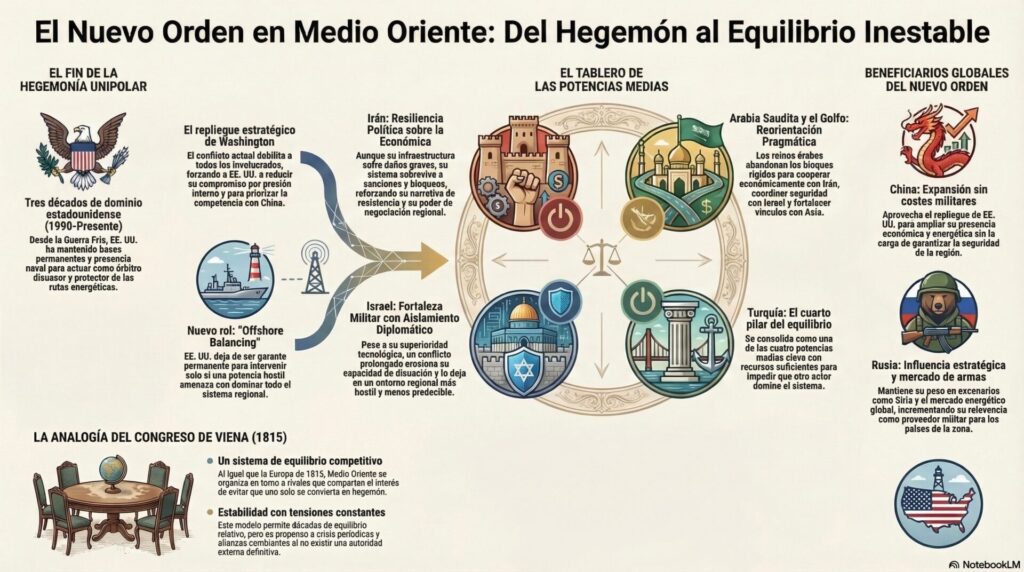 Conflicto en Medio Oriente podría sacudir su orden geoestratégico