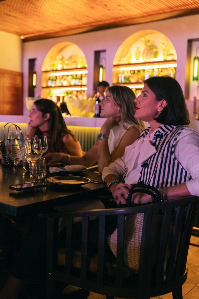 Rocío González del Rey, Michèle y Crystal Jiménez  