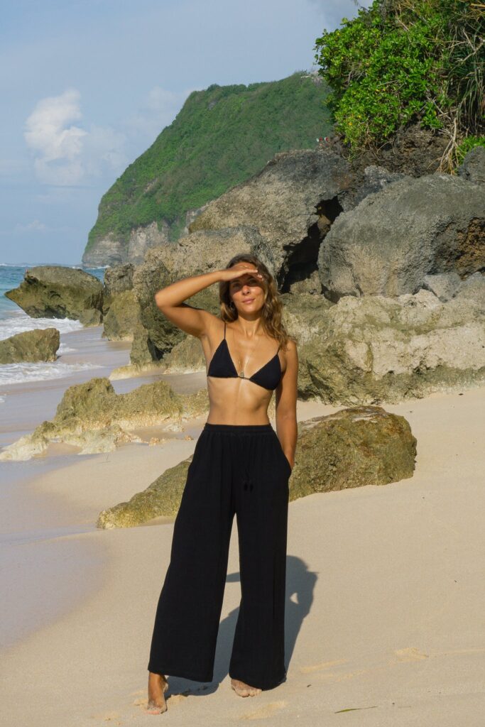 De playa al atardecer