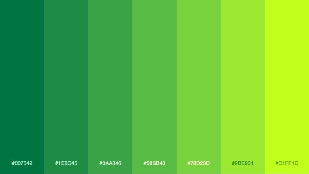 Uñas verde lima