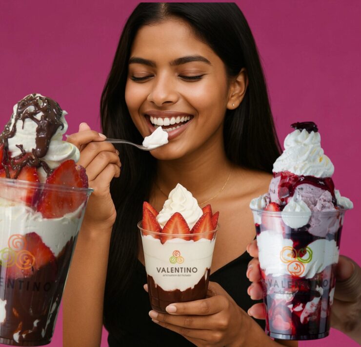 Fresas con crema