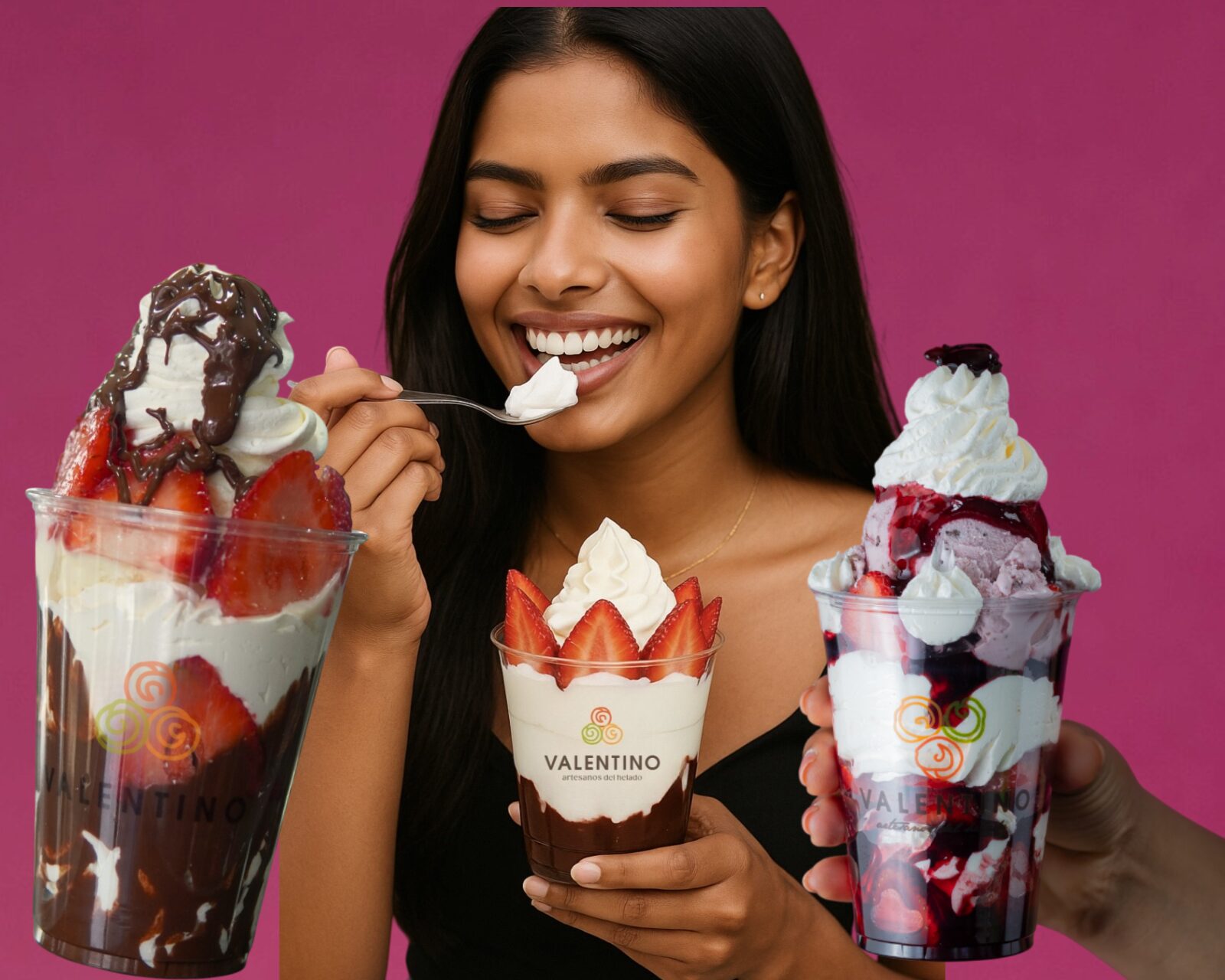 Fresas con crema