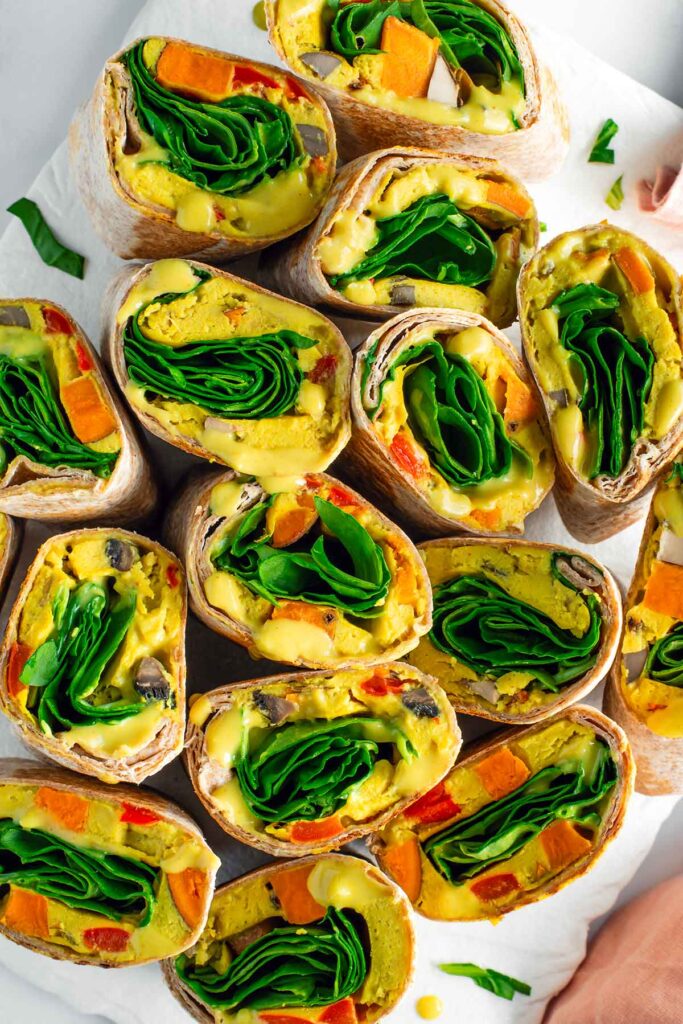 Tofu breakfast burrito