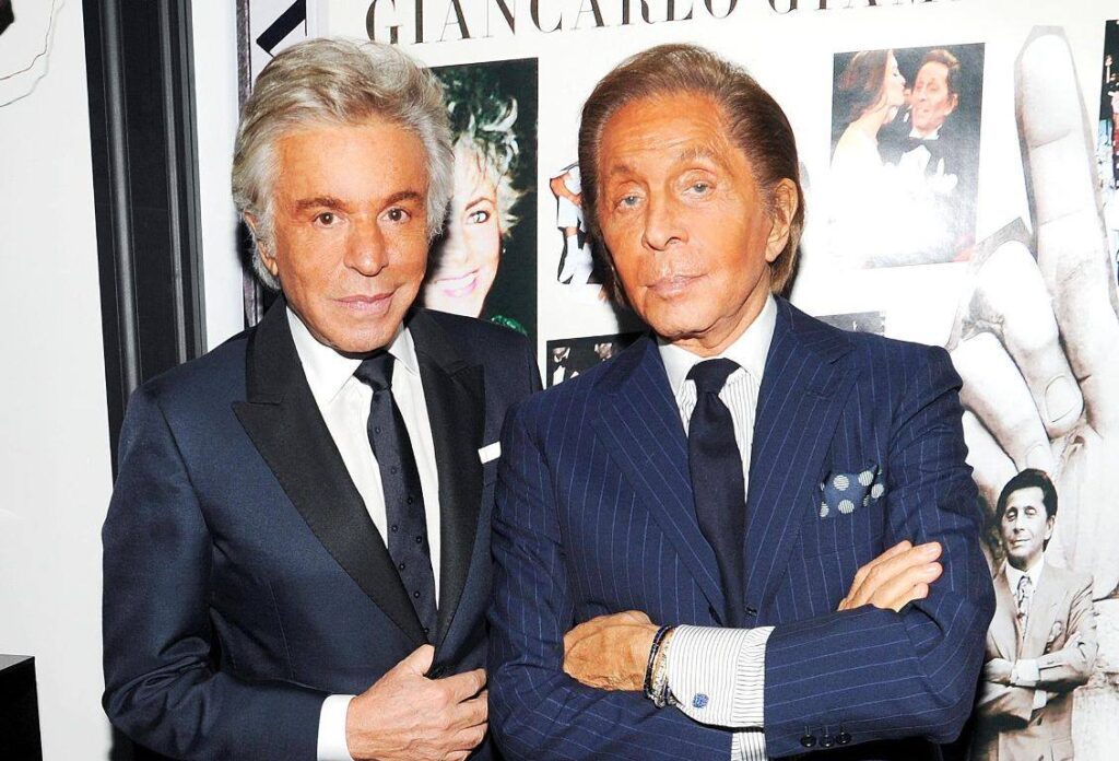 Valentino Garavani y Giancarlo Giammetti.